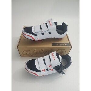 Kescoo Cycling Shoes Peloton Compatible Indoor Outdoor Bike Cleats, EU 38 US 7.5